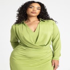 Strong Shoulder Mini Dress image number null