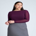 Sheer Sleeve Tee image number null