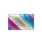 Zelma Rainbow Faux Leather Evening Bag image number null