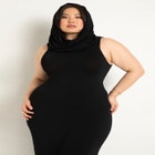 Sleeveless Hooded Dress image number null