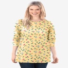 Perfect Printed Long-Sleeve Crewneck Tee image number null