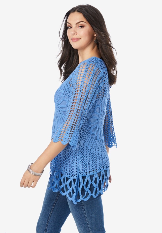 Starburst Crochet Sweater image number 2