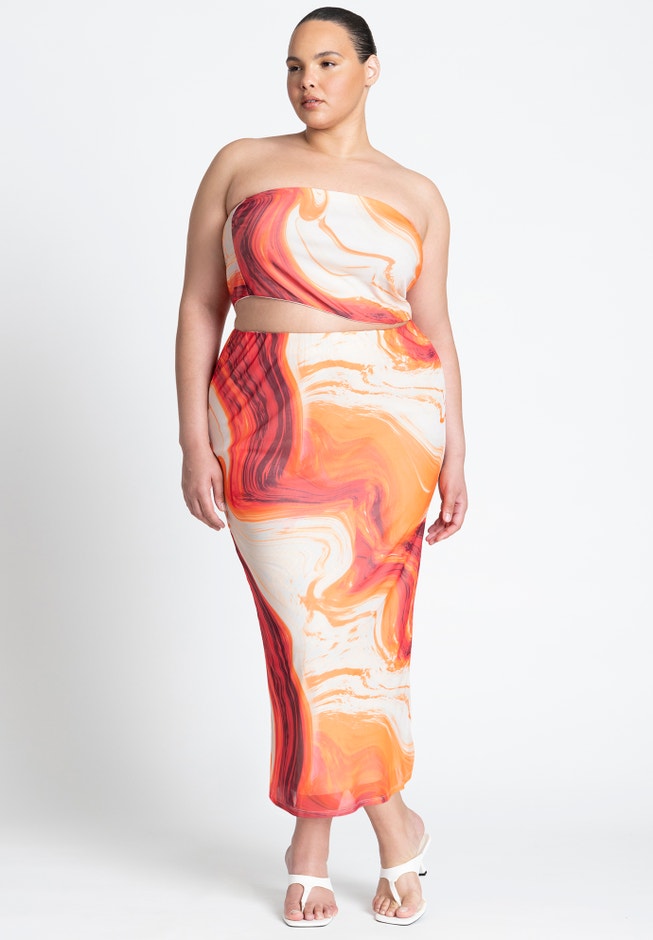 Printed Tube Top image number null