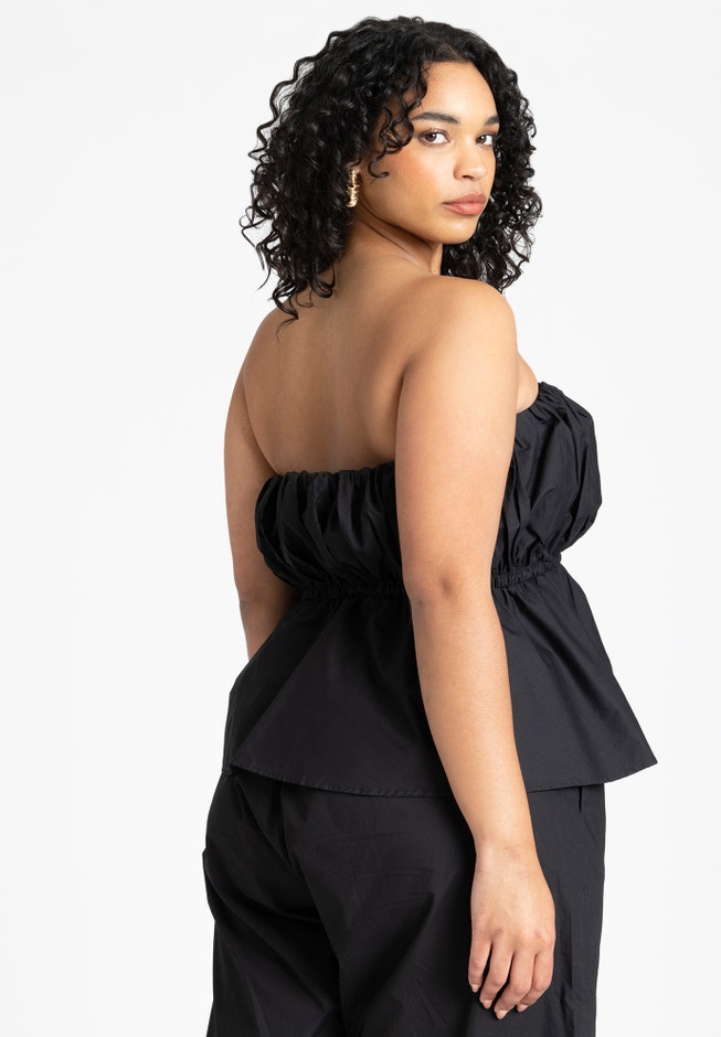 Bubble Peplum Top image number 2