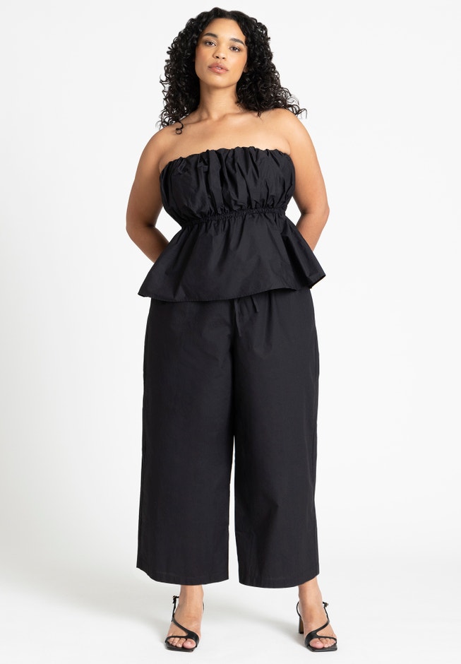 Bubble Peplum Top image number 3