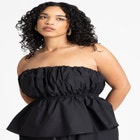 Bubble Peplum Top image number null