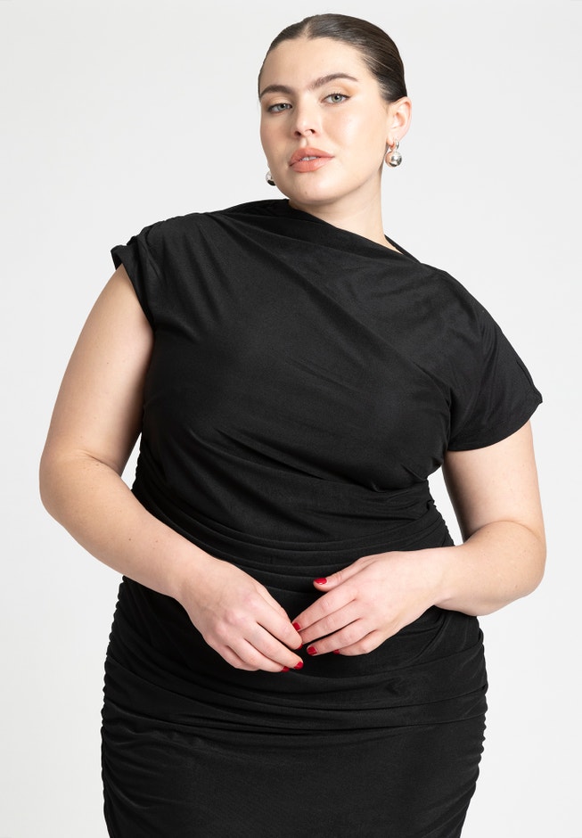 Draped Asym Dress image number 3
