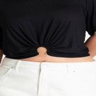 Hardware Shirred Tee image number null