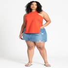 Scooped Hem Tank Top image number null