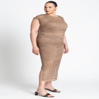 Metallic Knitted Sweater image number null