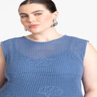 Shell Crochet Sweater Dress image number null