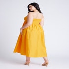 Poplin Fit And Flare Maxi Dress image number null