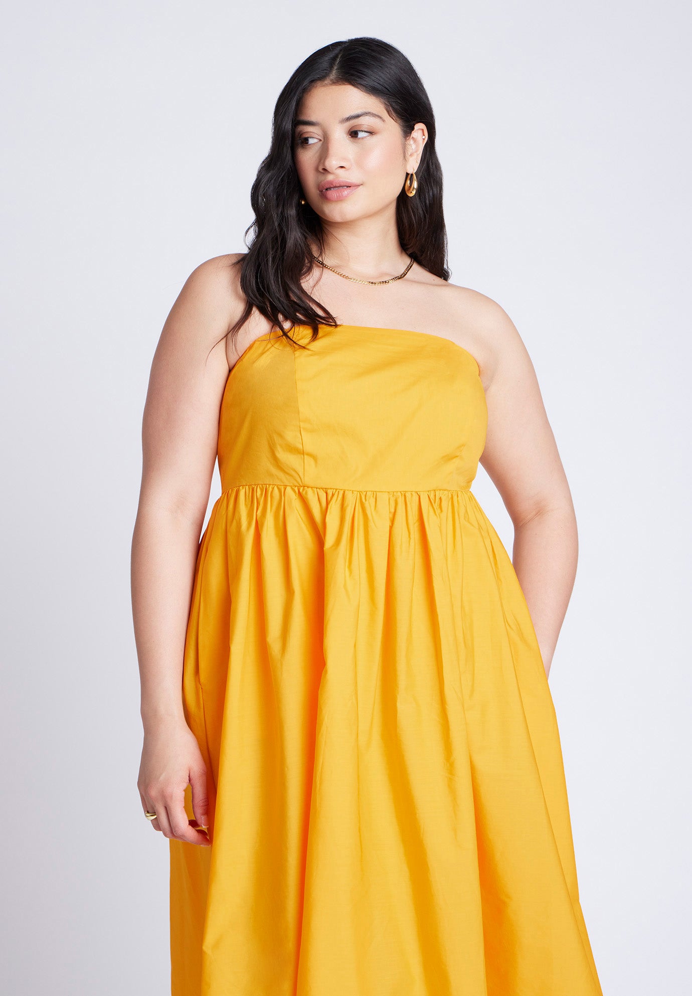 Poplin Fit And Flare Maxi Dress image number 3