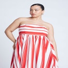 Poplin Fit And Flare Maxi Dress image number null