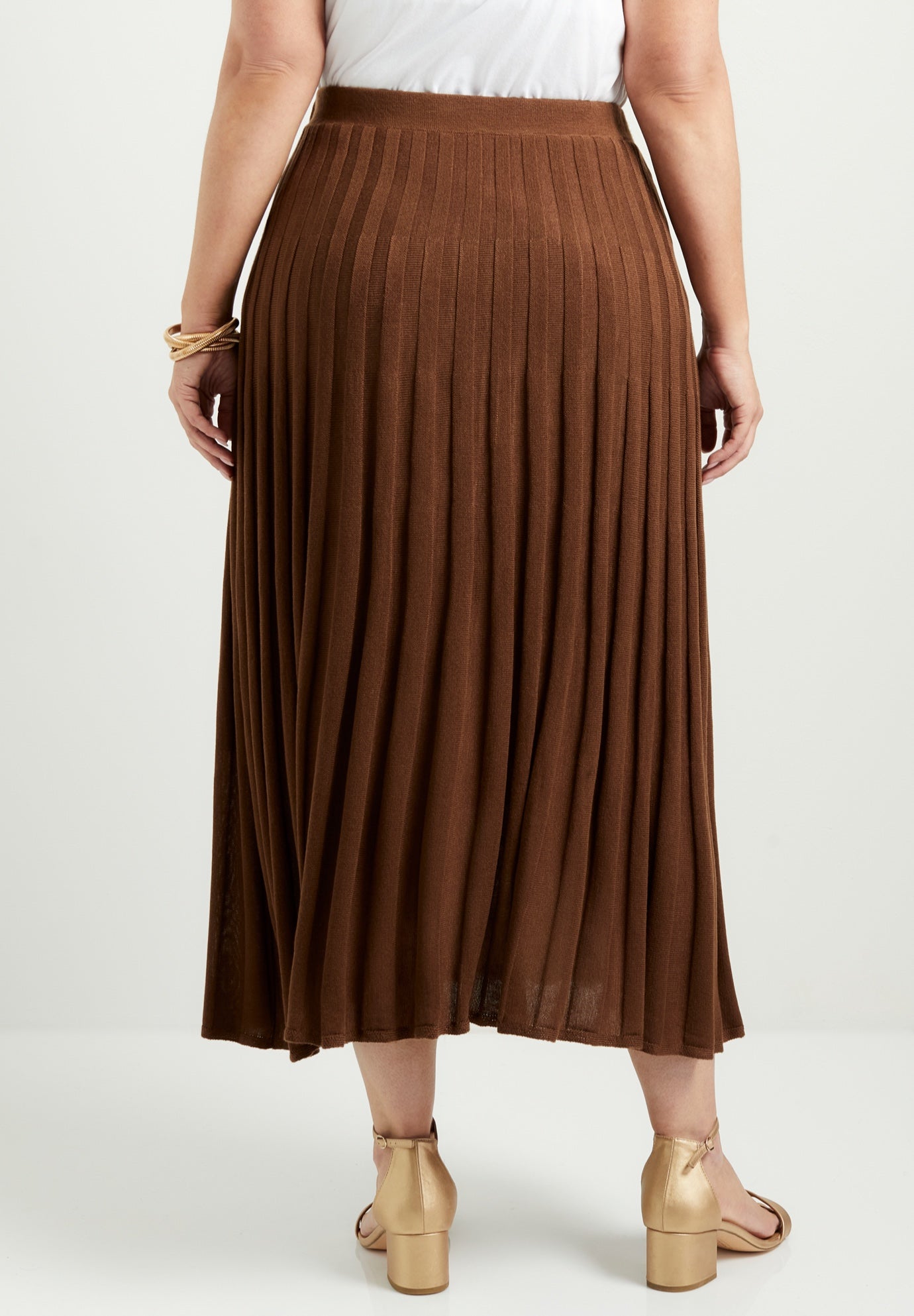 Pleated Midi Skirt image number 1