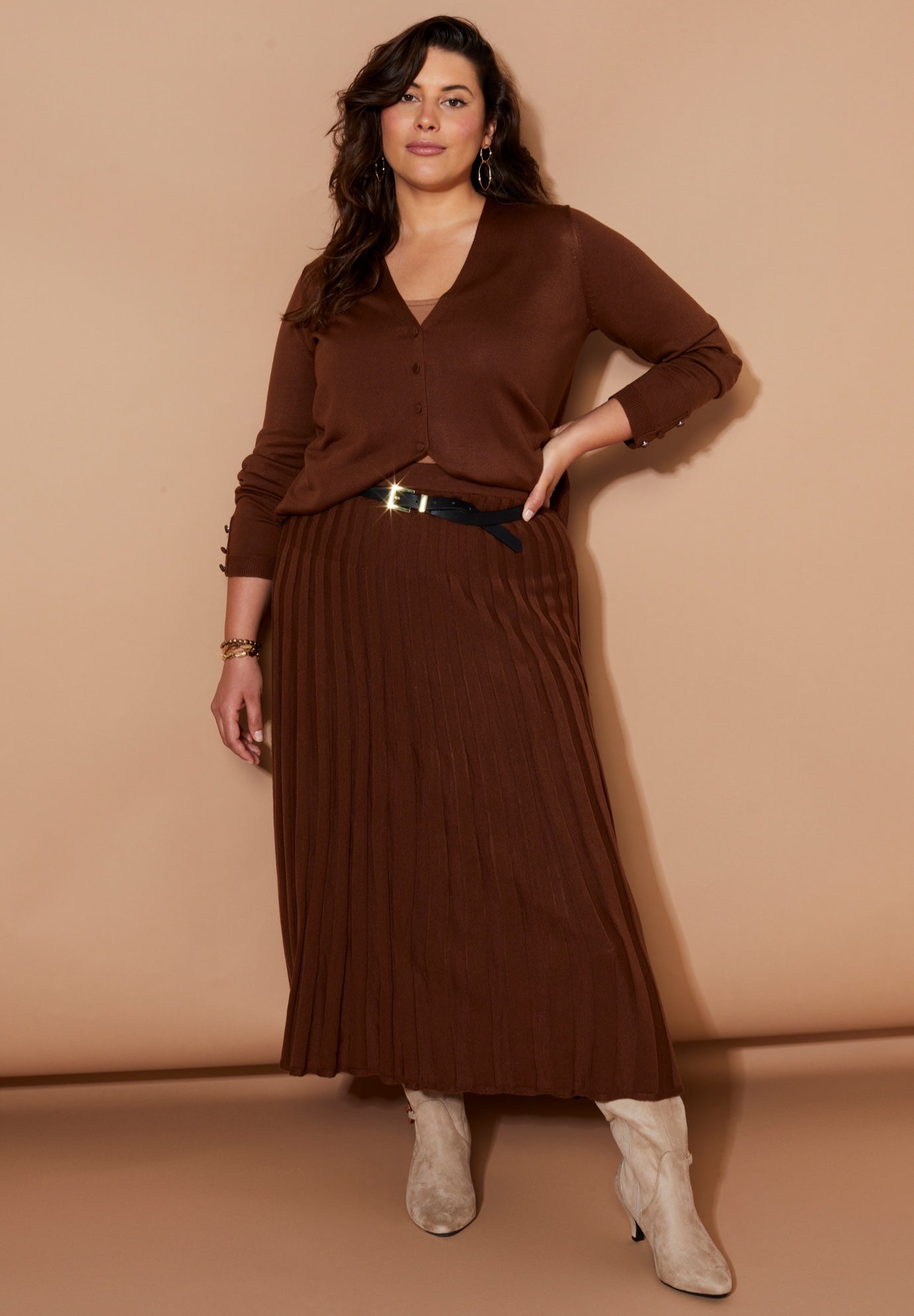 Pleated Midi Skirt image number 0