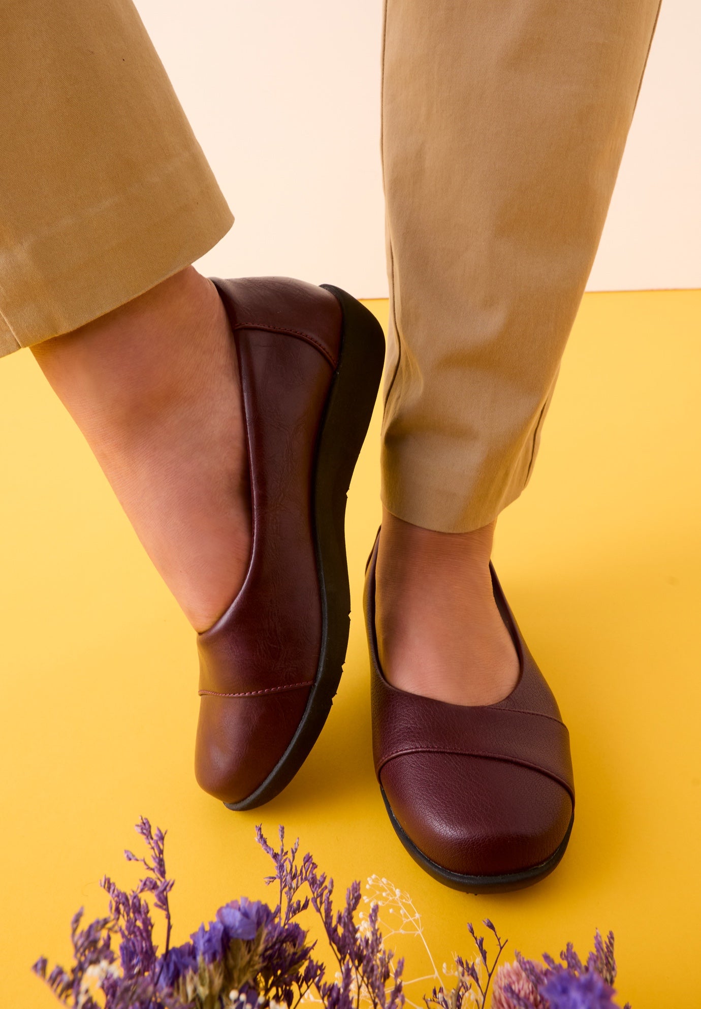 The Gab Faux Leather Slip On Flat image number 0