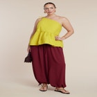 Asymmetric Trapeze Poplin Top image number null