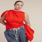 Twist-Tie Poplin Top image number null
