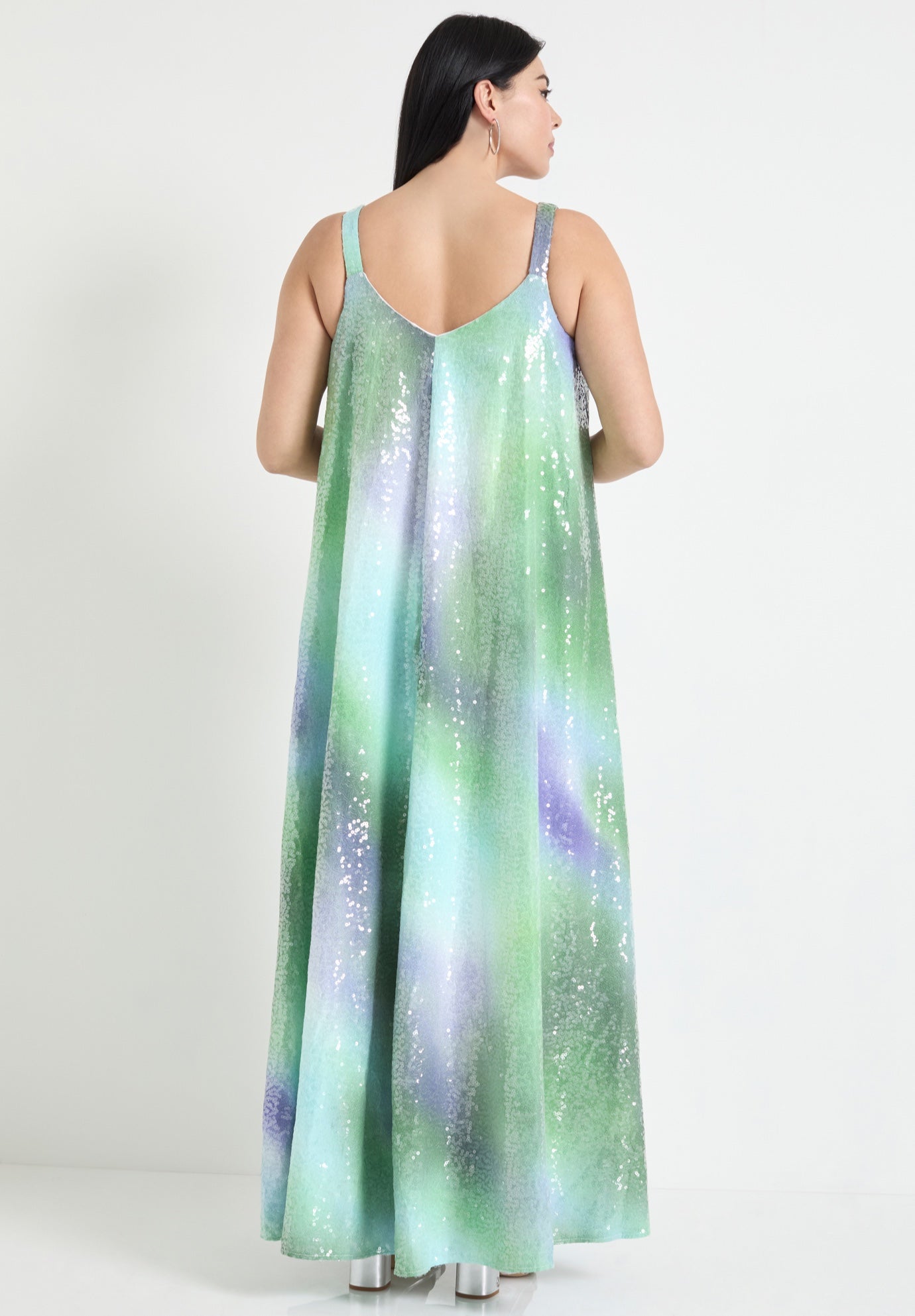 Sequin Swing Maxi Dress image number 1