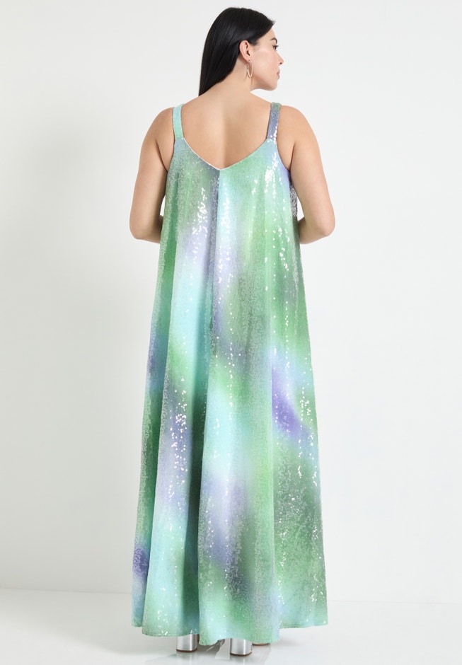 Sequin Swing Maxi Dress image number 1