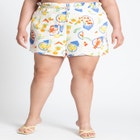 Front Tie Paperbag Short image number null