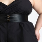 Wide Waist Double Buckle Belt image number null