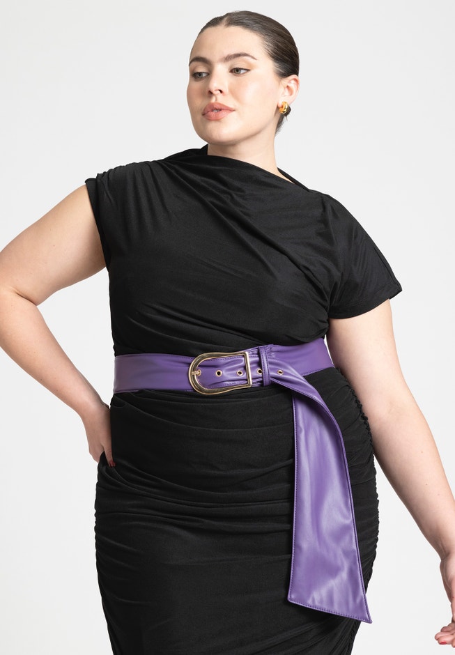 Gathered Belt With Buckle image number 0