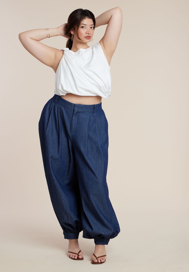 Twist Drape Bubble Tee image number 2