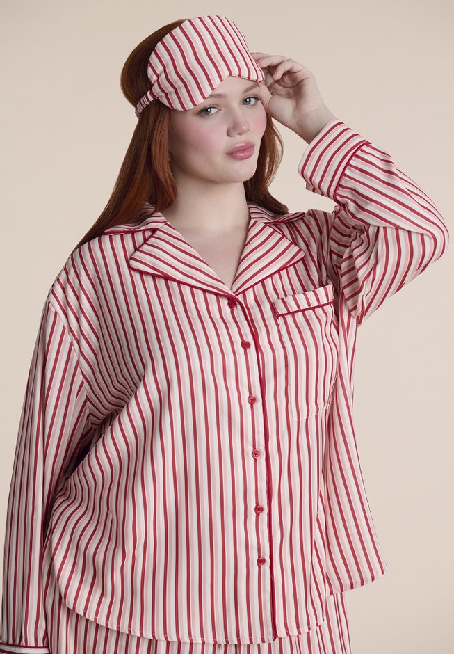 Striped Sleep Eye Mask image number 2