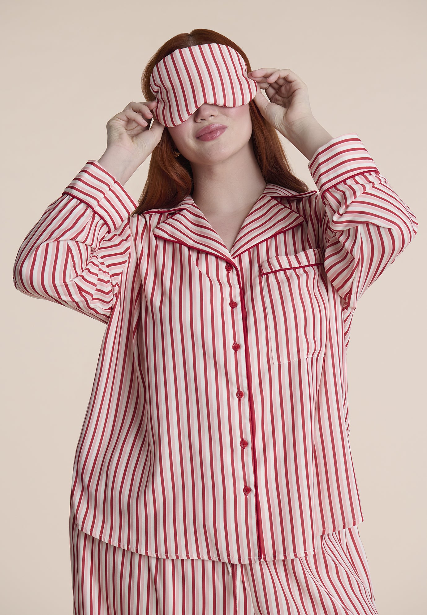 Striped Sleep Eye Mask