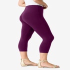 Plus Size Essential Stretch Capri Legging image number 2