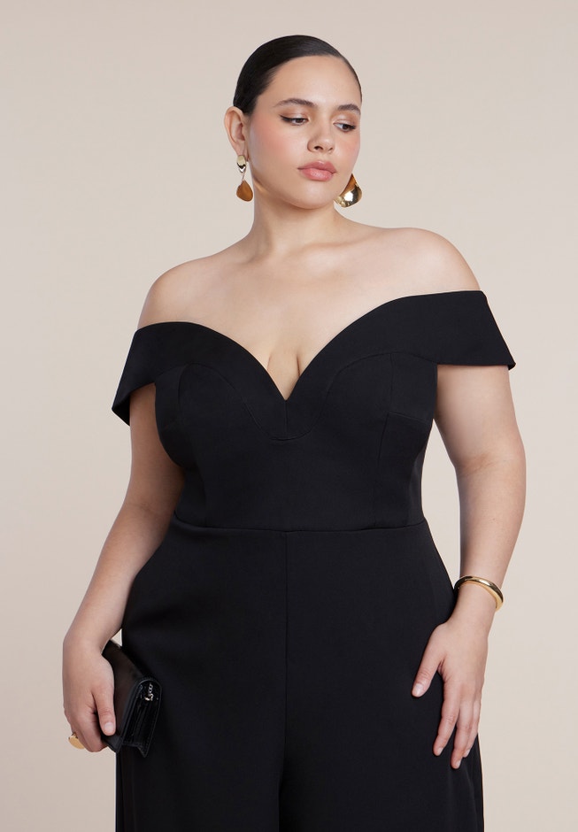 Off The Shoulder Structured Jumpsuit image number 2