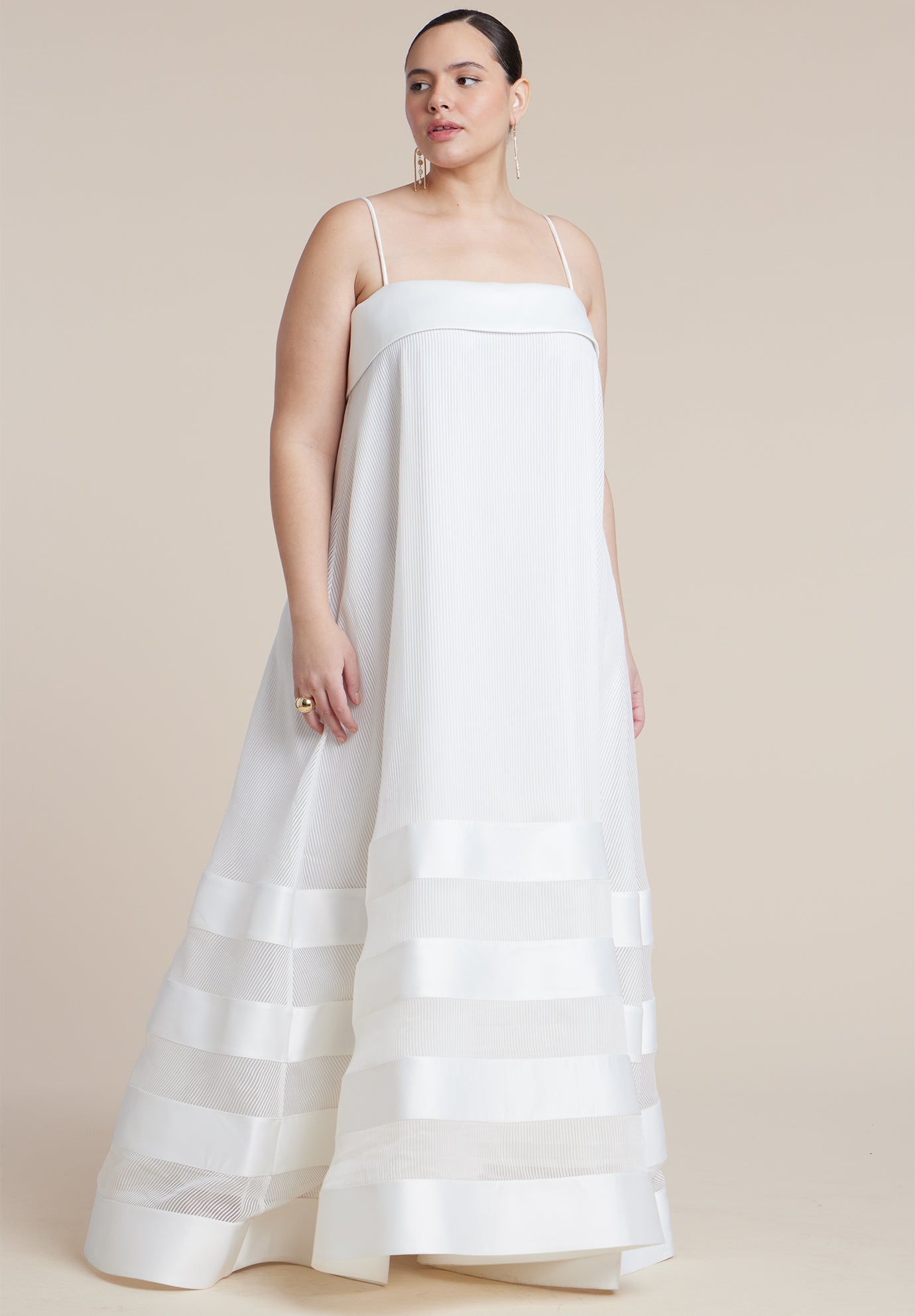 Dramatic Organza Trapeze Gown image number 1
