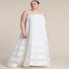 Dramatic Organza Trapeze Gown image number null