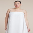 Dramatic Organza Trapeze Gown image number null