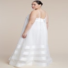Dramatic Organza Trapeze Gown image number null