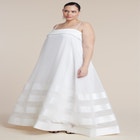 Dramatic Organza Trapeze Gown image number null