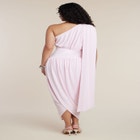 One-Shoulder Draped Maxi Dress image number null