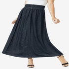 Chambray Maxi Skirt image number null