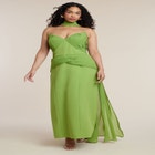  Train Detail Strapless Gown image number null
