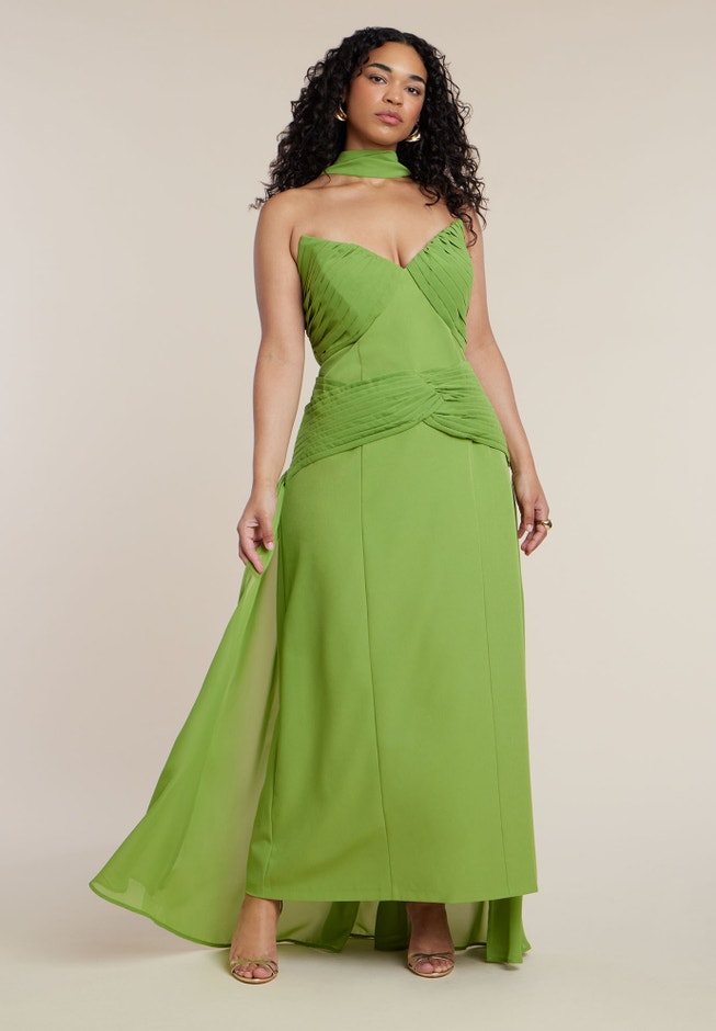  Train Detail Strapless Gown image number 2