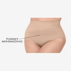 Plus-Size Asymmetrical Lace Pant Set &ndash;Long Sleeve Lace Scalloped Tunic & Elastic Waist Pants image number null