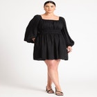 Mini Fit And Flare Dress image number null