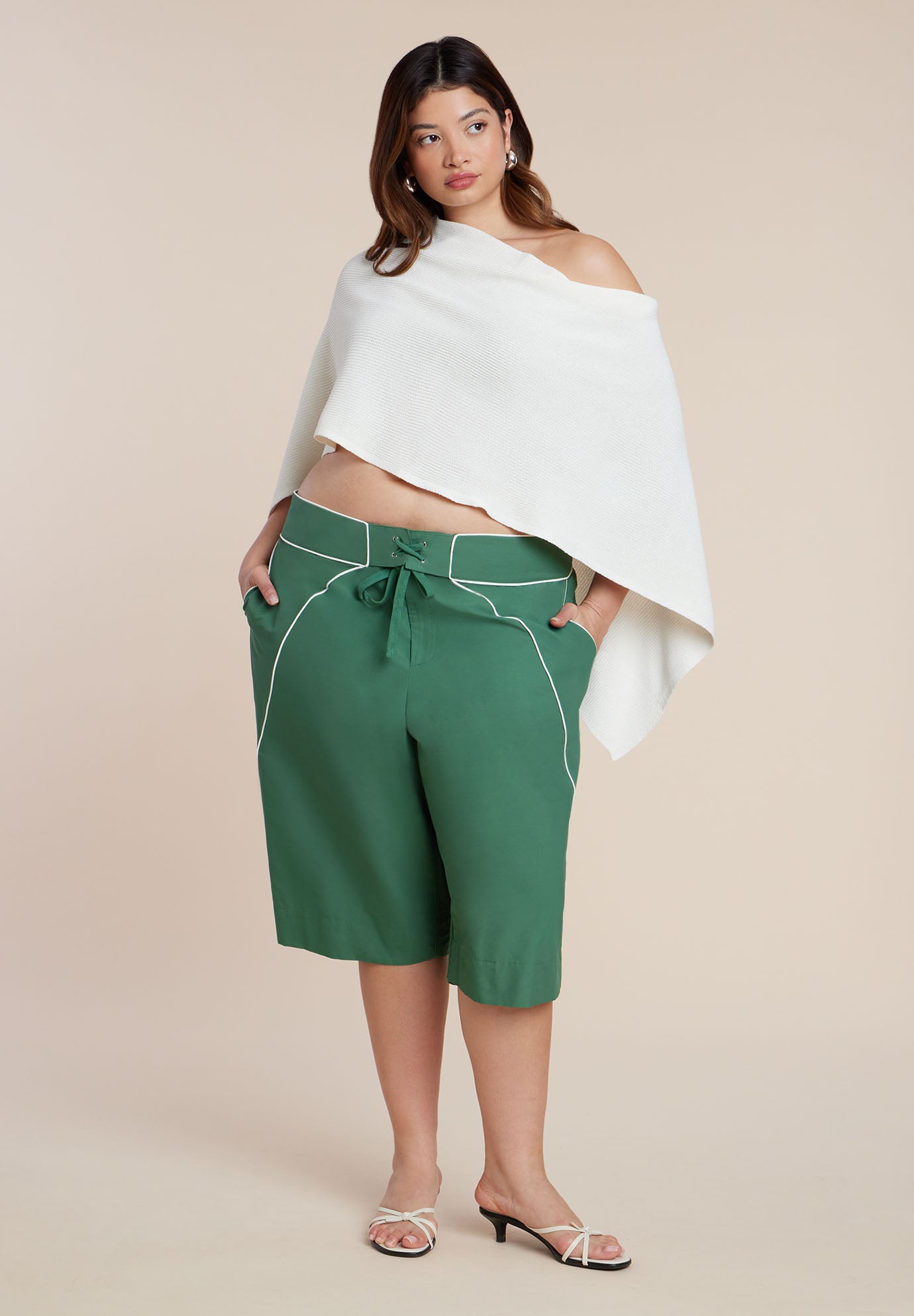 Knit Capelet Top image number 3