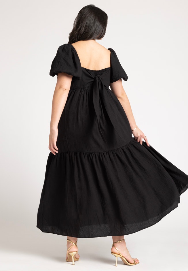 Puff Sleeve Tiered Dress image number 1