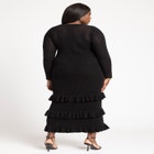 Crochet Open Stitch Maxi Dress With Ruffles image number null