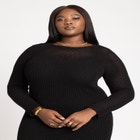 Crochet Open Stitch Maxi Dress With Ruffles image number null