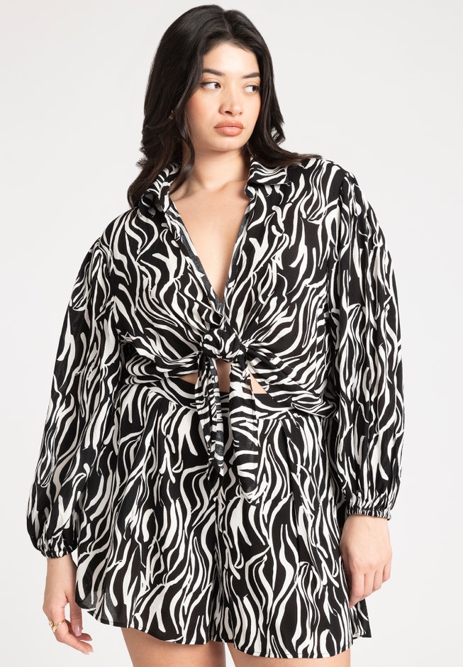 Tie Front Top image number 2