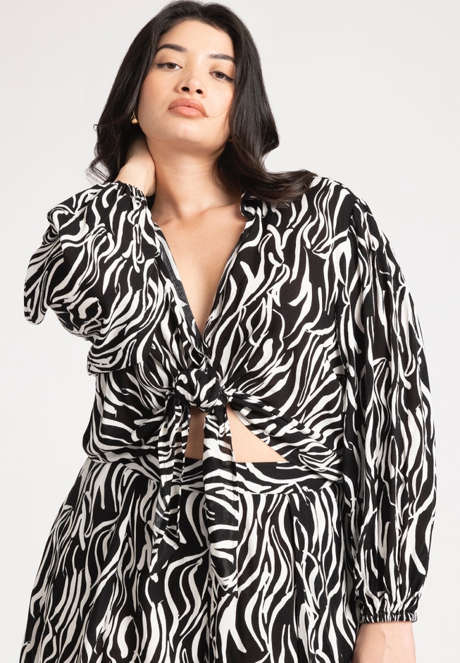 Tie Front Top image number 0